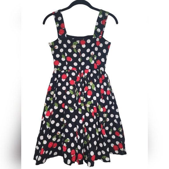 MOMA mini dress, size 34, retro/Vintage inspired polka dots/cherries, zi… - Picture 3 of 7